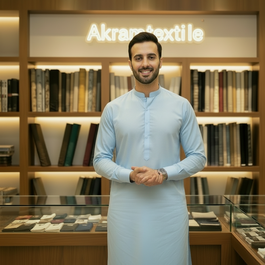 Sky-Blue Premium Latha .