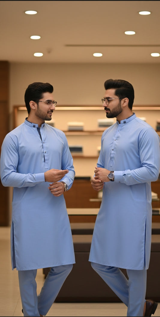 Sky-Blue Premium Latha .